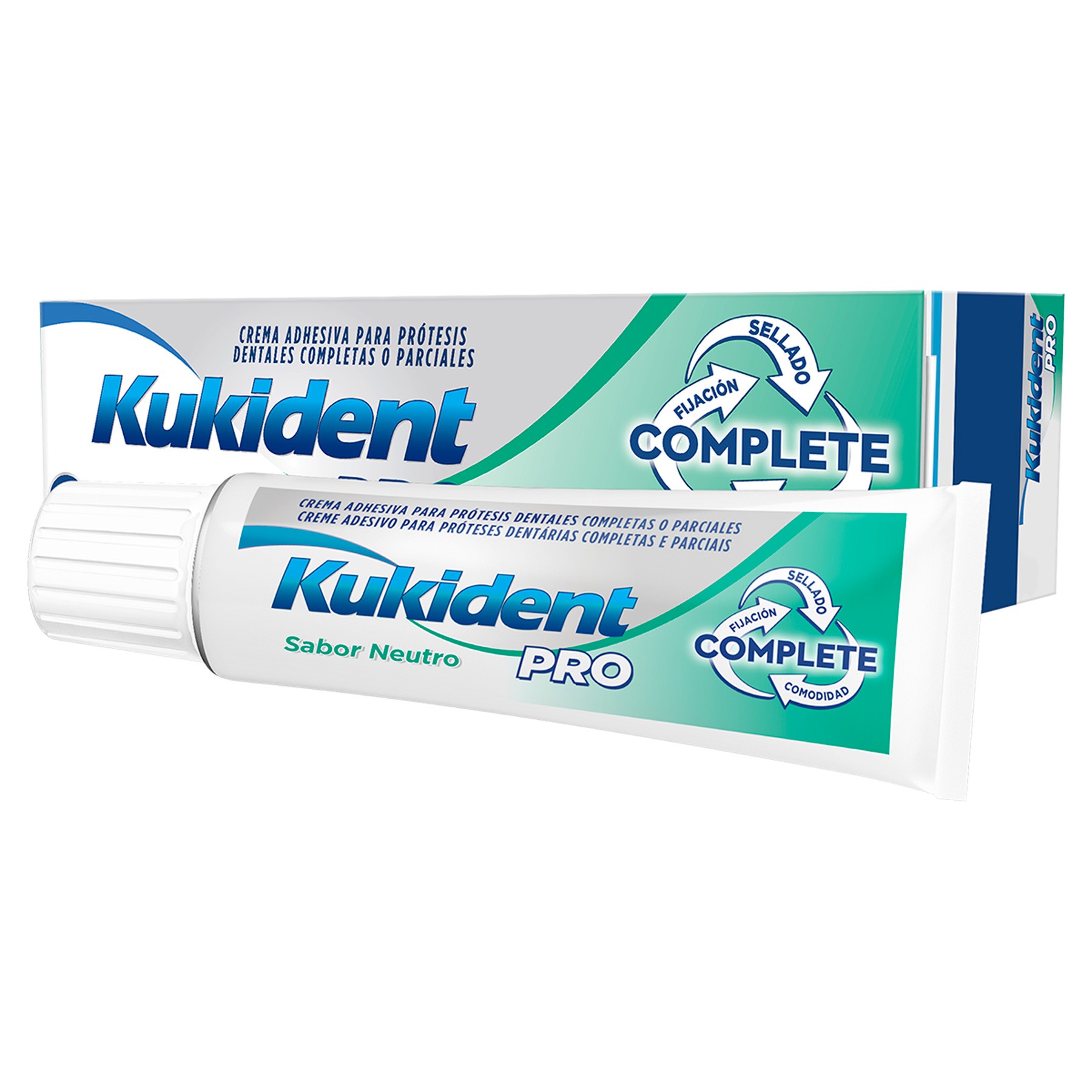 Kukident Pro Complete crema adhesiva prótesis neutro 47g