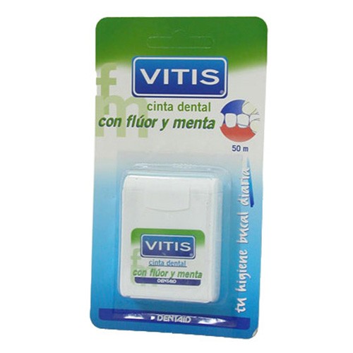 Vitis Cinta dental fluor y menta