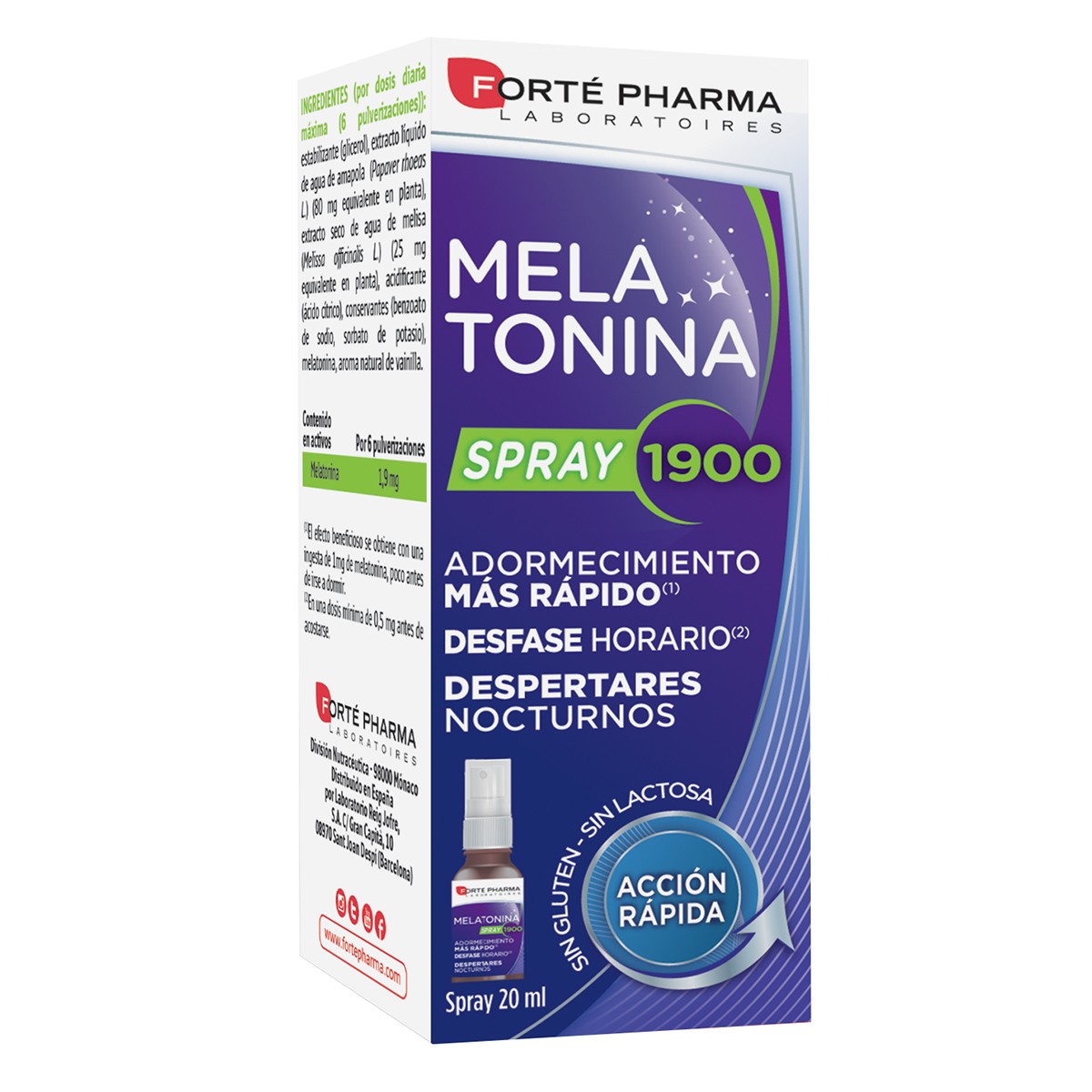 Forte Pharma Melatonina spray 1900 20ml